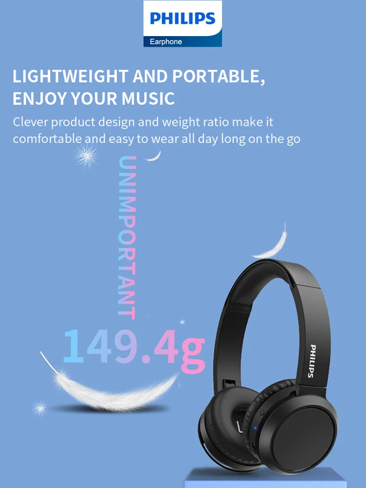 Original Philips TAH4205 Headphone Wireless Bluetooth Earphone HiFi Stereo  Sports Running Headset for Android IOS - Azobay