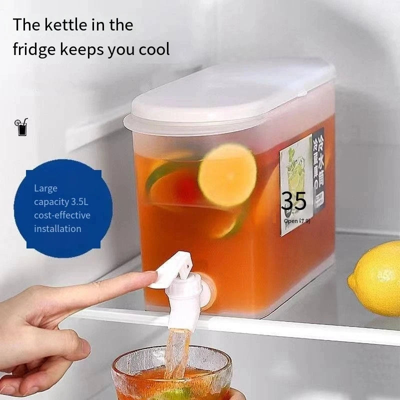 Cold Water Pitcher Cold Kettle  Dispenser Refrigerator and Spigot - Azobay