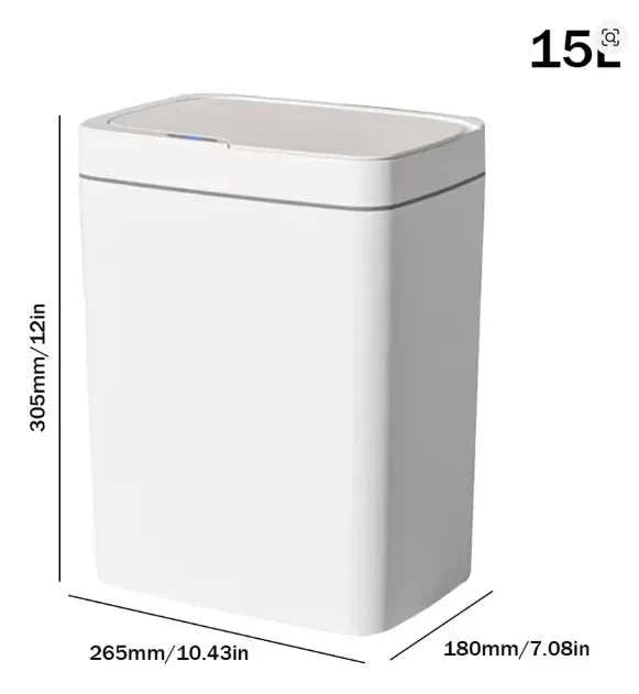 2026 New 15L smart sensor trash can with touchless automatic operation and slim design