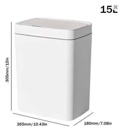 2026 New 15L smart sensor trash can with touchless automatic operation and slim design