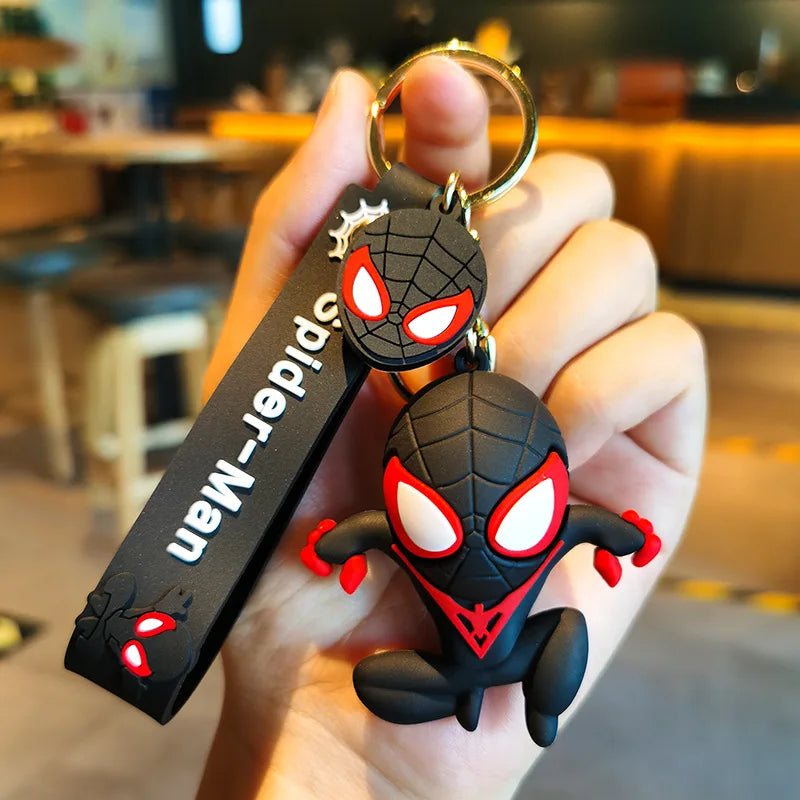 Marvel Spider Man Cute Doll Pendant Action Figures Avengers Iron Man Captain America Keychain Bag Keyring Pendant Birthday Gifts - Azobay