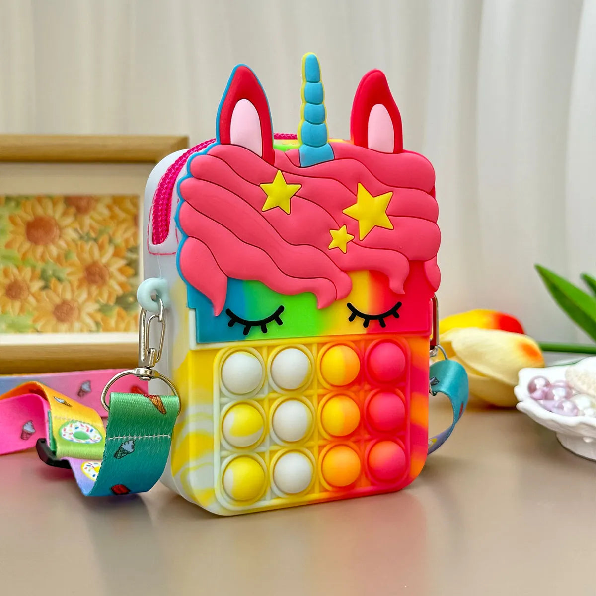 girls-silicone-cute-unicorn-messenger-bag-coin-purse-childrens-decompression-pop-fidget-toys