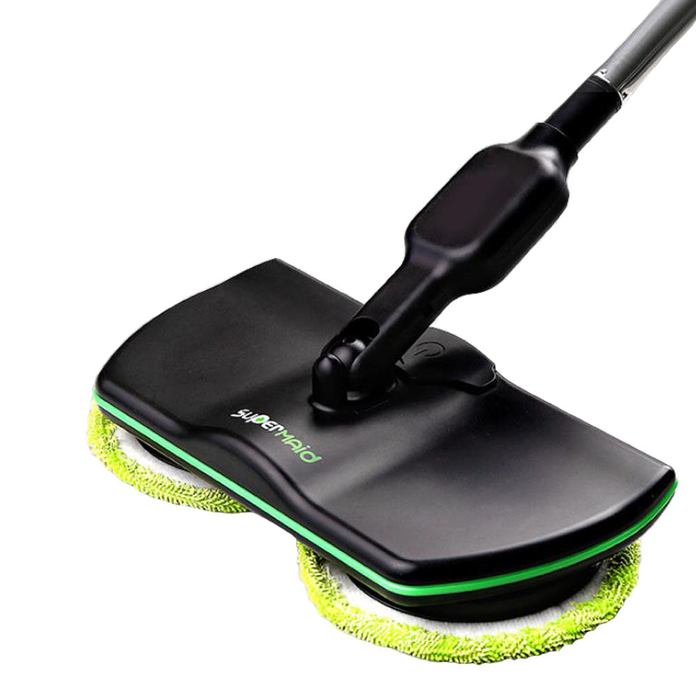 Rechargeable Wireless Rotating Electric Floor Wiper Cordless Sweeping Handheld Wieless - Azobay